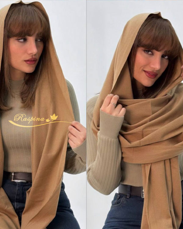 شال ساده ملانژ موهر