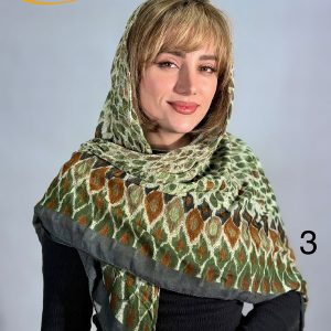 روسری سوپر نخ دور دوخت منگوله دار