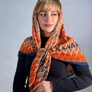 روسری سوپر نخ دور دوخت منگوله دار