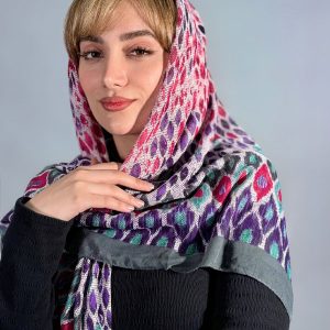 روسری سوپر نخ دور دوخت منگوله دار
