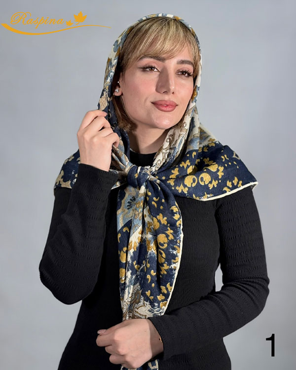 روسری گارزا ژاکارد دست دوز