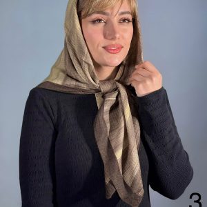 روسری نخی ژاکارد دور دوخت