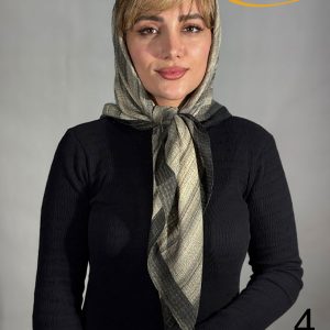 روسری نخی ژاکارد دور دوخت