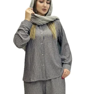 ست شومیز شلوار استین بلند لونا