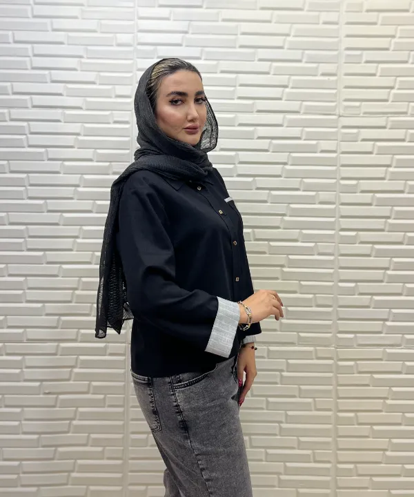 شومیز کوتاه استین دیپلومات